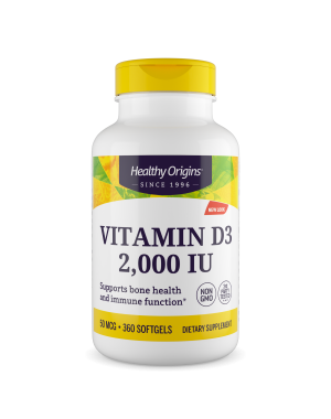 Vitamina D3 2.000 360s HEALTHY Origins mct oil